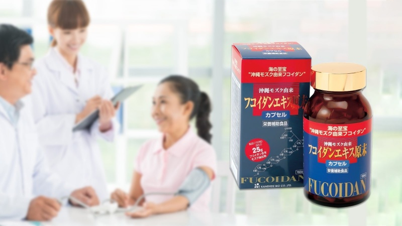 Viên uống hỗ trợ điều trị ung thư Kanehide Bio Okinawa Fucoidan 150 viên.