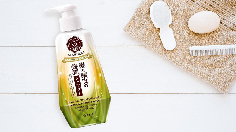 Dầu gội ngăn ngừa rụng tóc 50 Megumi Hair Fall Control Shampoo 250ml
