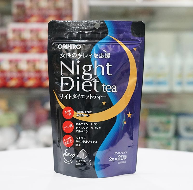 Trà giảm cân Orihiro Night Diet Tea Nhật Bản (20 gói x 2g)