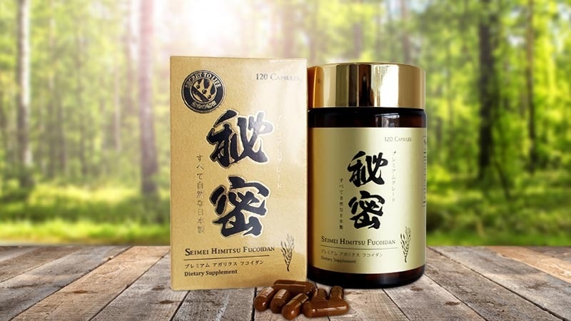 Viên uống hỗ trợ điều trị ung thư Mirako SeiMei Himitsu Fucoidan 120 viên.