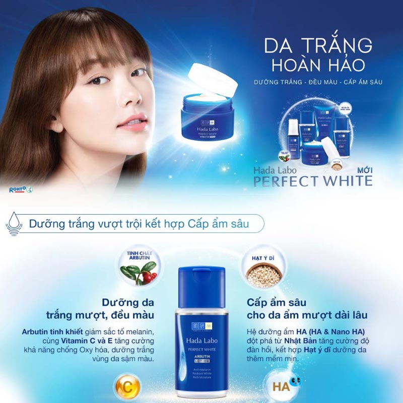 Dung dịch dưỡng trắng Hada Labo Perfect White Lotion 100ml
