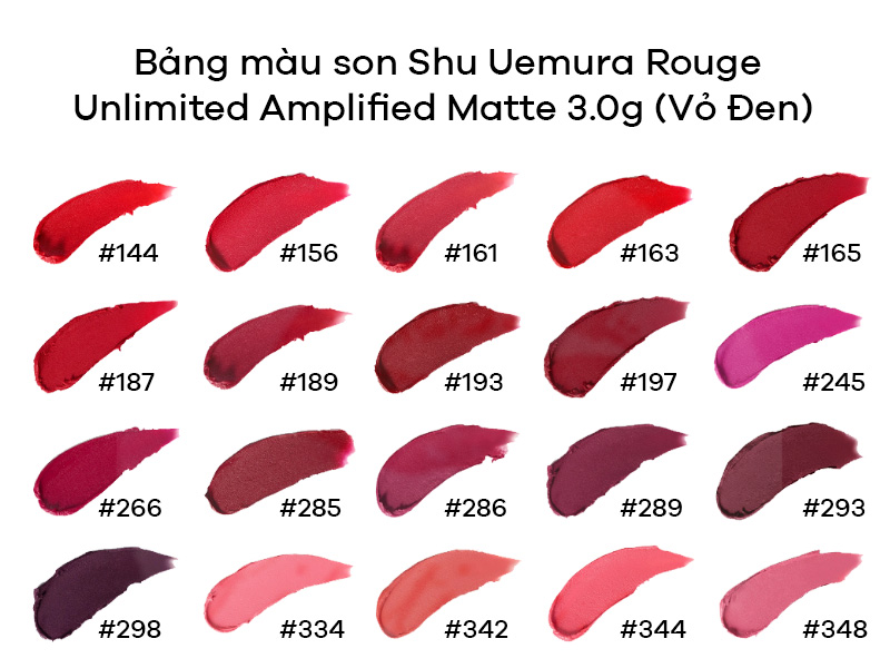 Son Shu Uemura Rouge Unlimited Amplified Matte 3.0g (Vỏ Đen)