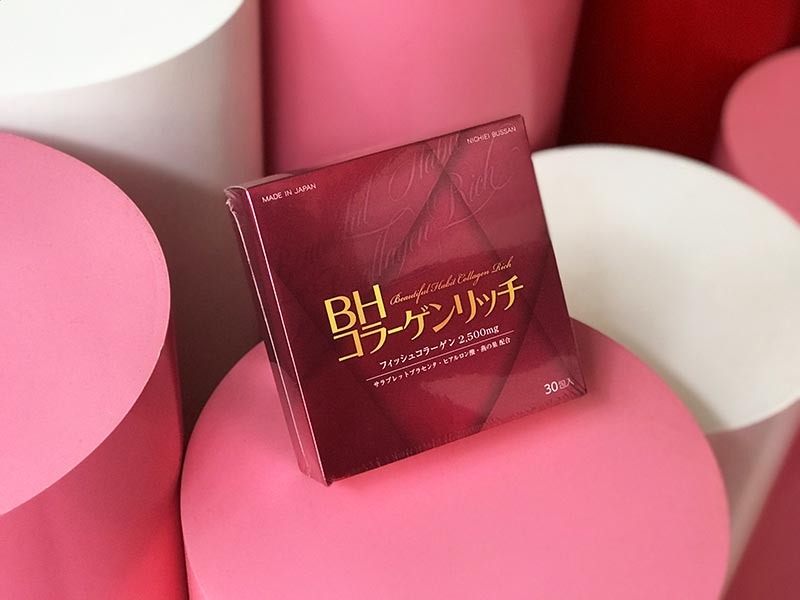 bột uống Collagen Nichiei Bussan Beautiful Habit Rich