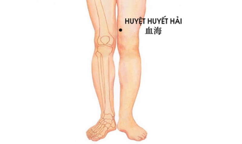 Bấm huyệt huyết hải