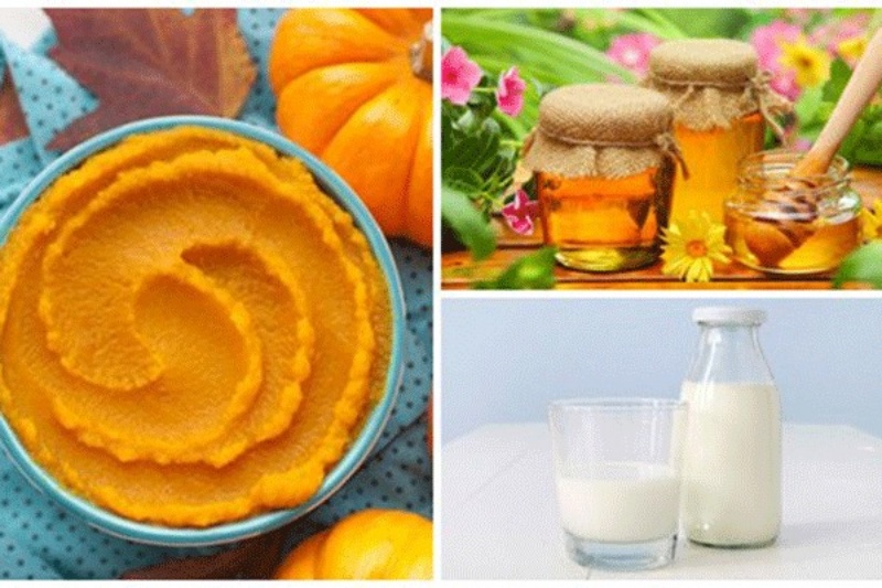 Bột bí đỏ – trứng gà – sữa hạnh nhân – nam việt quất giúp chống lão da hiệu quả