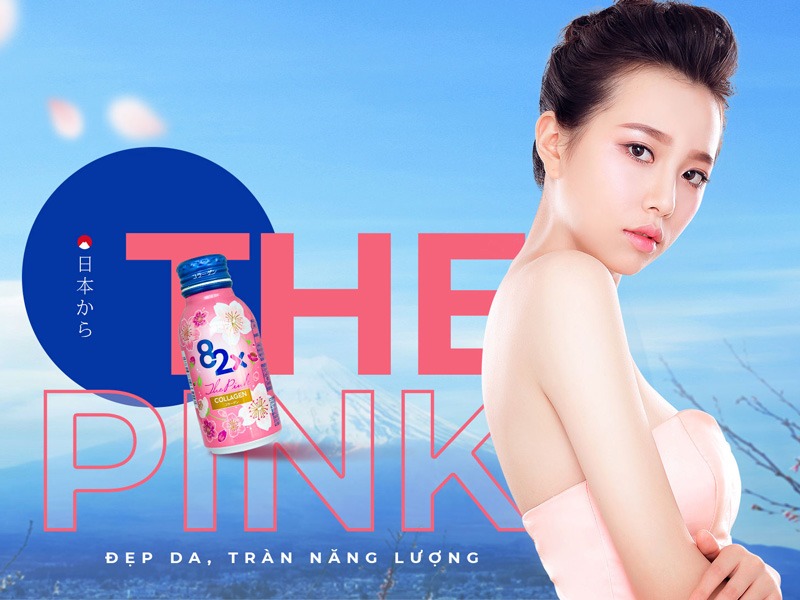 Nước uống Collagen Mashiro 82x The Pink