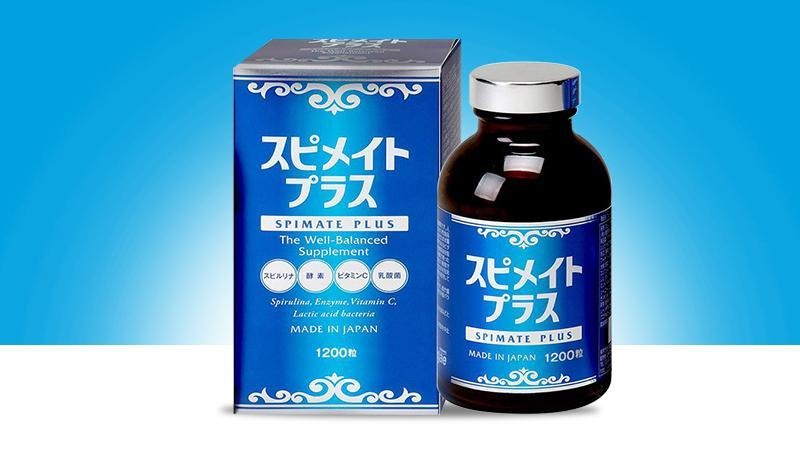 Tảo xoắn Spirulina Spimate Plus 1200 viên