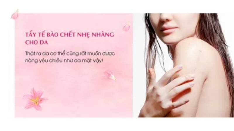 Tẩy tế bào chết nhẹ nhàng cho da