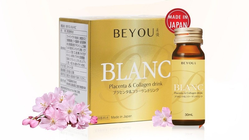 Nước uống Collagen & Placenta Waki Pharmaceutical Beyou Blanc 6.000mg