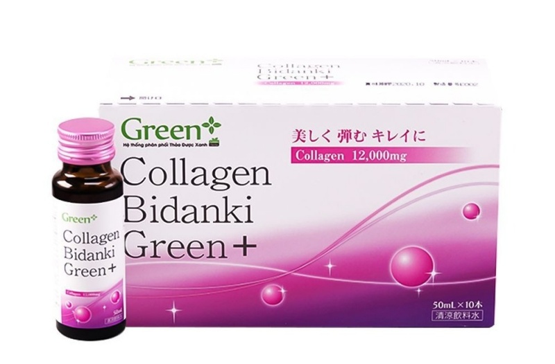 Collagen dạng nước Nhật Bản Bidanki Green+ 12.000mg