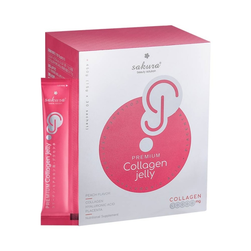 Collagen dạng thạch của Nhật Sakura Premium Jelly 30,000mg