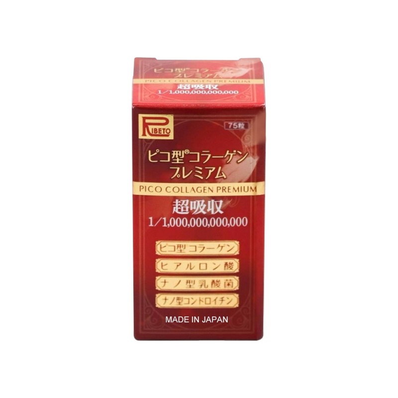 Collagen dạng viên của Nhật Bản Pico Premium Ribeto Shoji 300mg 75 viên