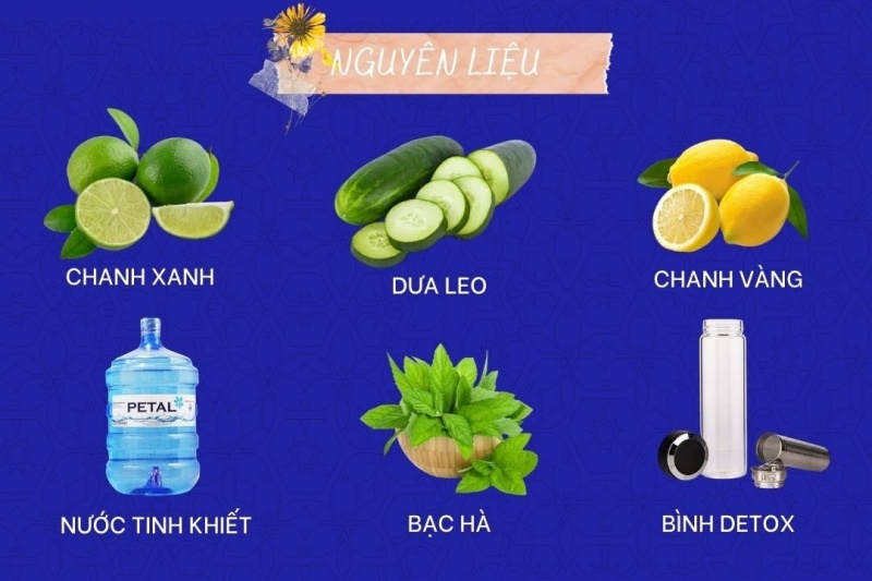 Công thức làm nước Detox tại nhà