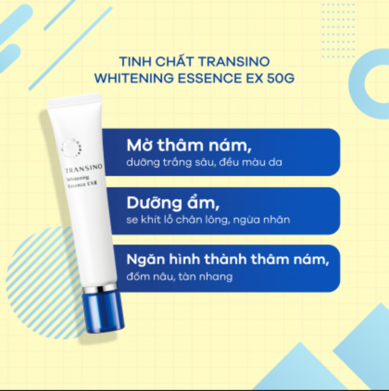 Tinh chất trị nám tàn nhang, trắng da Transino Whitening Essence EX 50g. Ảnh: Internet