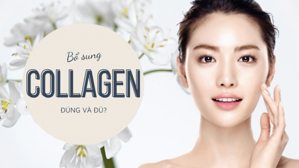 Uống sản phẩm bổ sung collagen