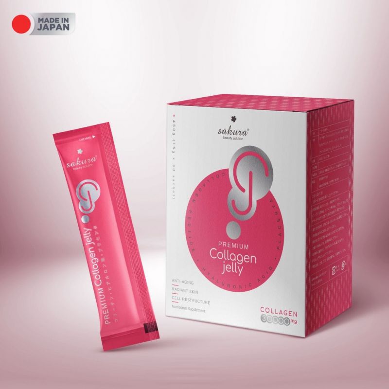 Thạch collagen Sakura Premium Jelly là “vị cứu tinh” dành cho làn da của các chị em phụ nữ sau tuổi 25