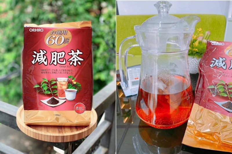 Trà giảm mỡ bụng Orihiro Genpi Tea 100% tự nhiên, an toàn, hiệu quả cao