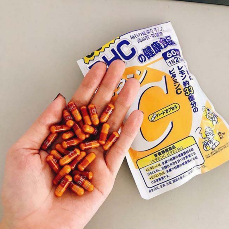 Viên vitamin C DHC từ Nhật Bản. Ảnh: Internet