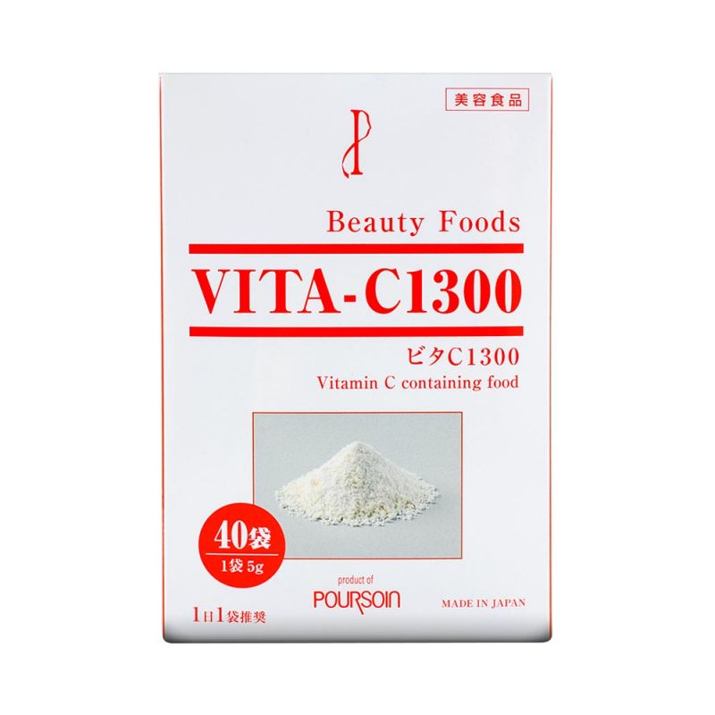 Bột uống cung cấp Vitamin C Poursoin Vita-C1300 cung cấp đầy đủ dưỡng chất cần thiết cho sức khỏe