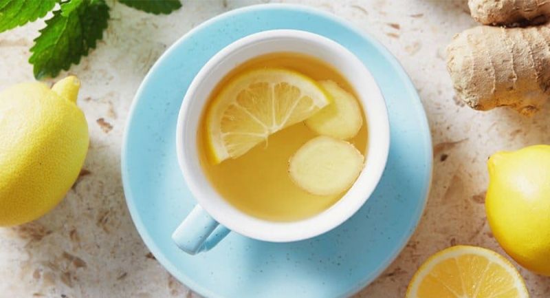 Pha trà ổi với chanh, gừng chứa nhiều Vitamin C