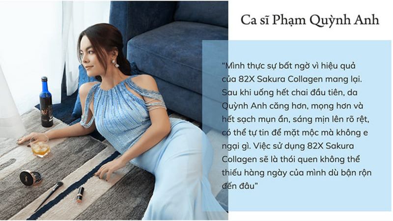 Review 82x Placenta Collagen từ ca sĩ Phạm Quỳnh Anh