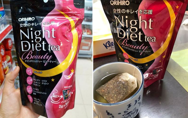 Chỉ một gói trà giảm cân hồng Orihiro trước khi ngủ, vừa giúp giảm cân, vừa làm đẹp da
