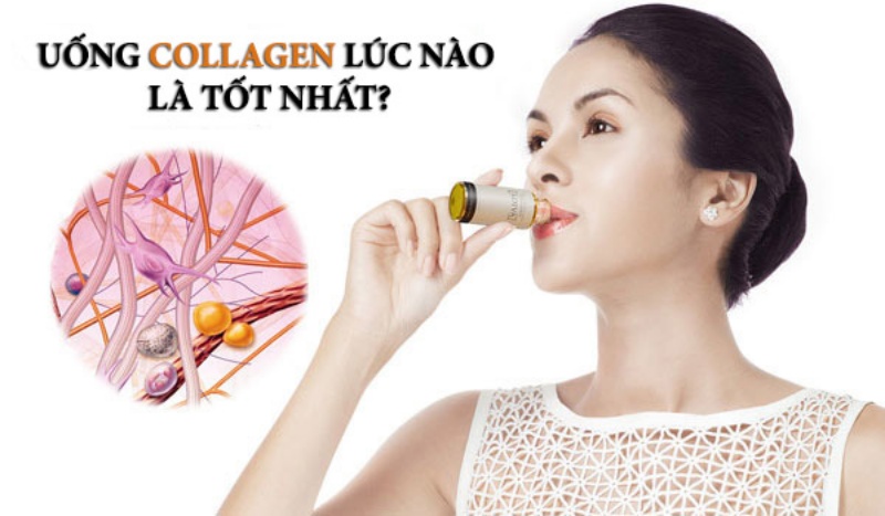 Uống collagen đúng thời điểm mang đến hiệu quả cao. Ảnh: Internet