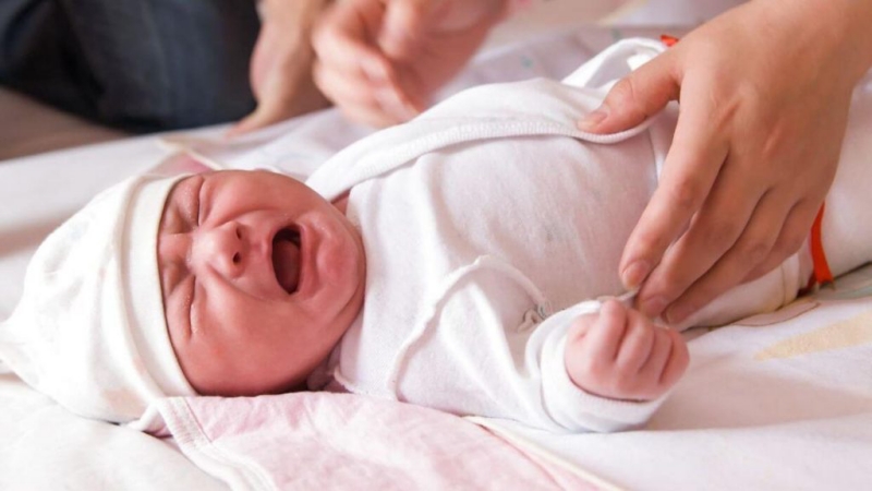 Trẻ sơ sinh có nhiều kiểu khóc khác nhau. Ảnh: Internet