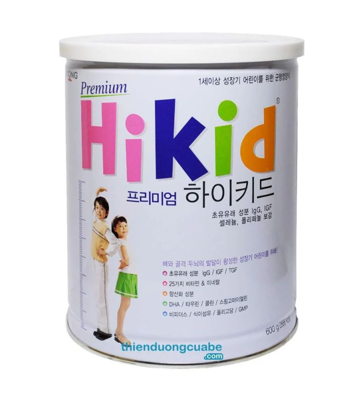 Hikid Premium là dòng sữa tăng chiều cao được sản xuất bởi tập đoàn ILdong Foodis