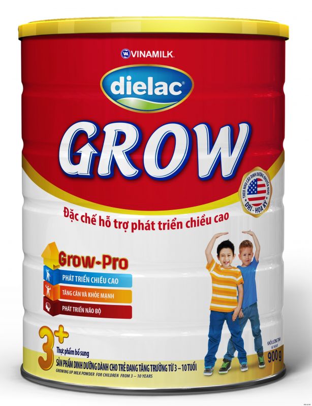 Sữa bột tăng chiều cao Dielac Grow Plus là sản phẩm nổi tiếng, được sản xuất bởi tập đoàn Vinamilk