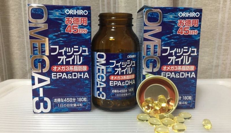 Dầu cá Omega 3 Orihiro Nhật Bản 180 viên