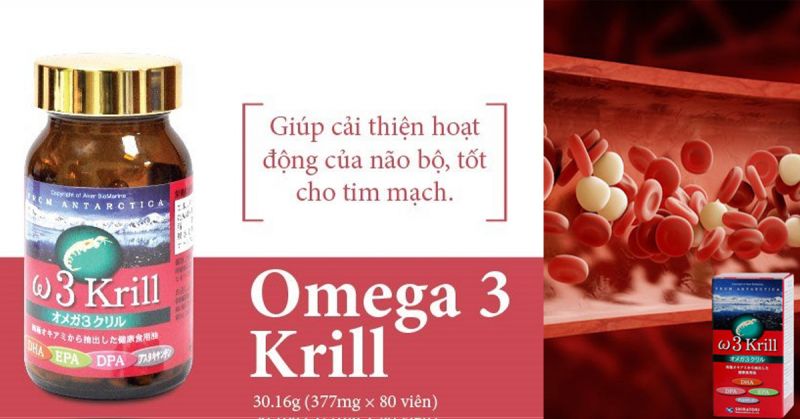 Thuốc dầu cá của Nhật Omega 3 Krill Shiratori