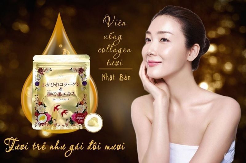 Viên uống Collagen tươi chiết xuất tổ yến Nhật Bản.