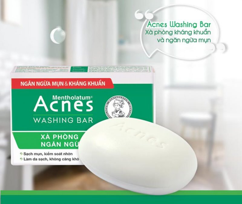 Xà phòng trị mụn lưng Acnes Washing Bar