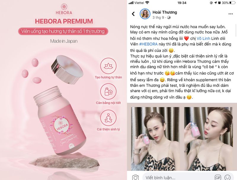 Hebora Premium chứa chiết xuất 5 loài hoa quý và hàng tỷ lợi khuẩn