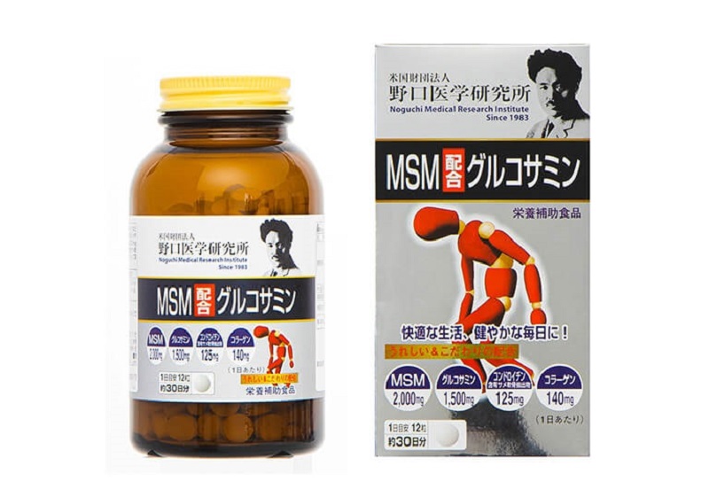 Viên hỗ trợ điều trị đau nhức xương khớp MSM Glucosamine Noguchi 