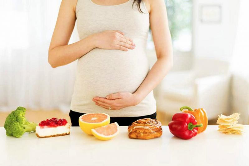 Chế độ dinh dưỡng lành mạnh tốt cho bà bầu và thai nhi. Ảnh: Internet