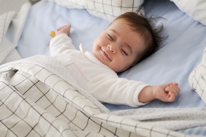 Trẻ phát triển mạnh mẽ trong giấc ngủ. Ảnh: Internet