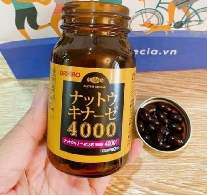Viên uống chống đột quỵ Nattokinase 4000fu Orihiro Nhật Bản
