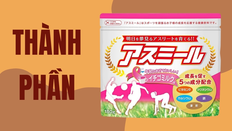 sữa tăng chiều cao cho trẻ Asumiru Ichiban Boshi của Nhật Bản được nghiên cứu kỹ lưỡng với bảng thành phần cực kỳ lành tính, an toàn
