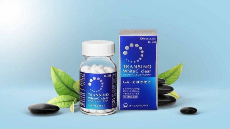 Viên uống Transino Nhật Bản là sản phẩm trị nám, tàn nhang nổi tiếng tại Nhật, được sản xuất bởi thương hiệu Transino đình đám