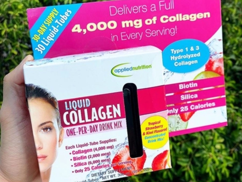 Nước uống Collagen Skin Revitalization Mỹ cung cấp cho cơ thể hàm lượng collagen kích thước phân tử nhỏ, giúp làn da cân bằng được độ ẩm cần thiết