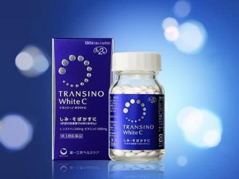 viên uống collagen trắng da Transino 120 viên 