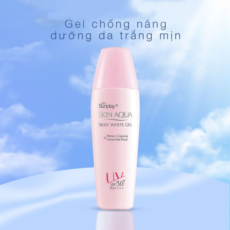 Gel chống nắng dưỡng trắng Sunplay Skin Aqua Silky được rất nhiều chị em tin dùng nhờ hiệu quả dưỡng sáng da và chống nắng