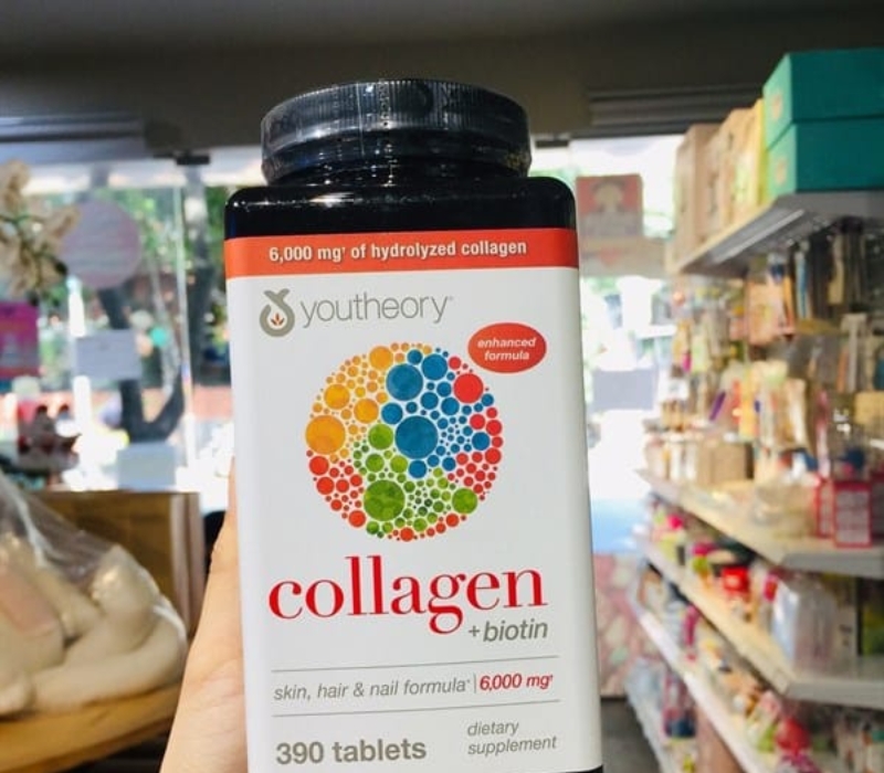 Youtheory Collagen Biotin 390 viên của Mỹ
