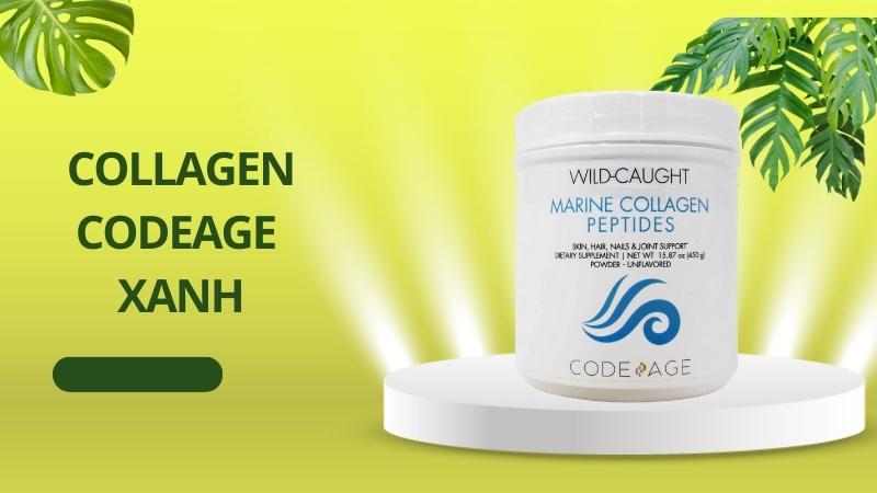 Bột Collagen Codeage xanh hay còn có tên gọi khác là Code Age Marine Collagen Peptides