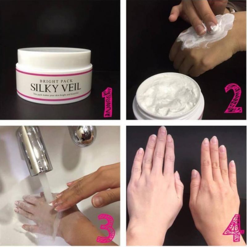 Cách sử dụng kem dưỡng trắng da Silky Veil hiệu quả
