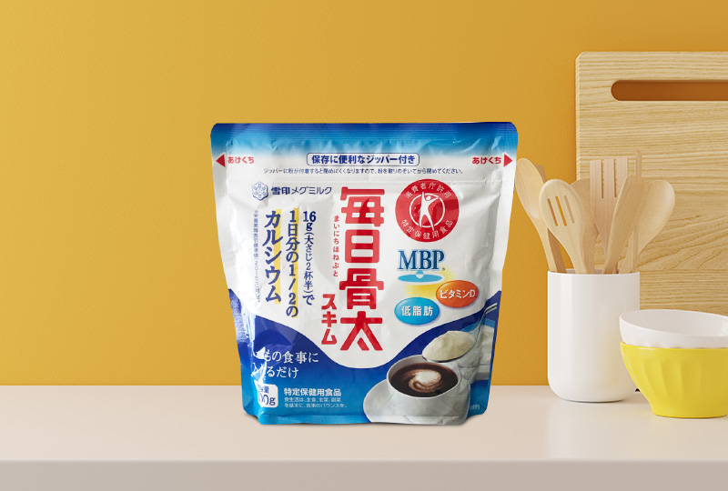 Sữa bổ sung Canxi & Protein MBP Mainichi Honebuto Megmilk Skim 200g. Ảnh: Internet