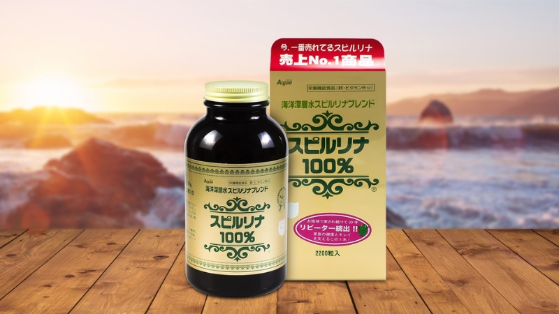 Tảo biển Nhật 2200 viên là tên thường gọi của thực phẩm bảo vệ sức khỏe Spirulina Nhật Bản