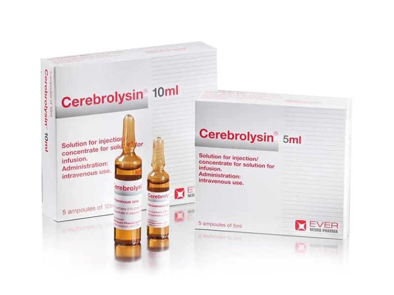 Cerebrolysin là thuốc bổ não dạng tiêm phổ biến tại Việt Nam, thường dùng cho trường hợp rối loạn tập trung, rối loạn tiền đình 